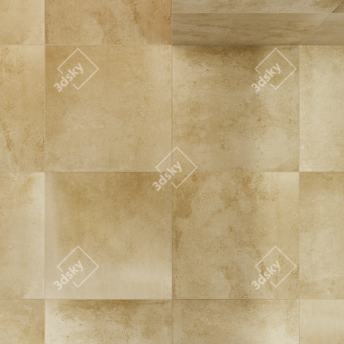 Terracina Stone Tile Set 10 3D model image 5