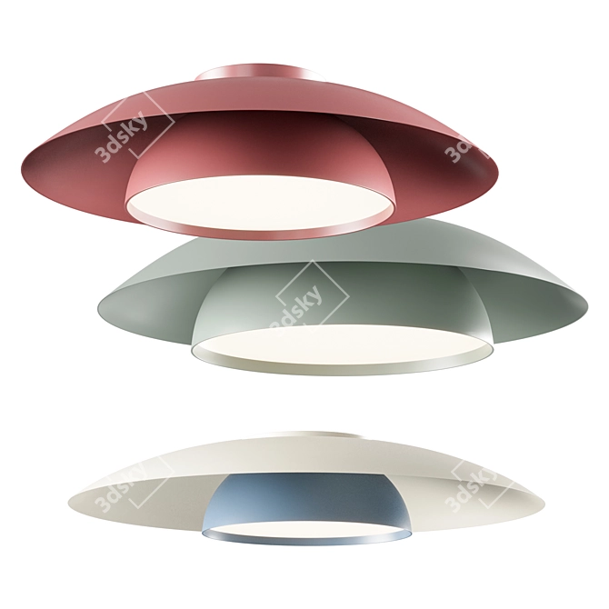 Tires Down Ceiling Light 3D model image 1