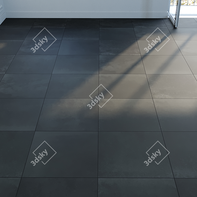 Marblestone Tile Set - Terracina Black 3D model image 1