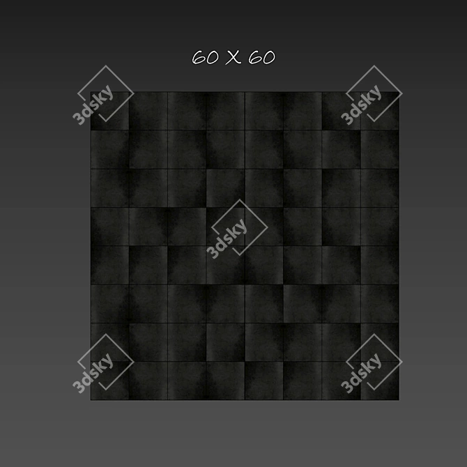 Marblestone Tile Set - Terracina Black 3D model image 3