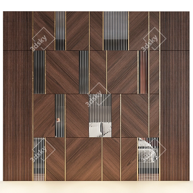 Decor Wall Panel 3D Format 3D model image 1