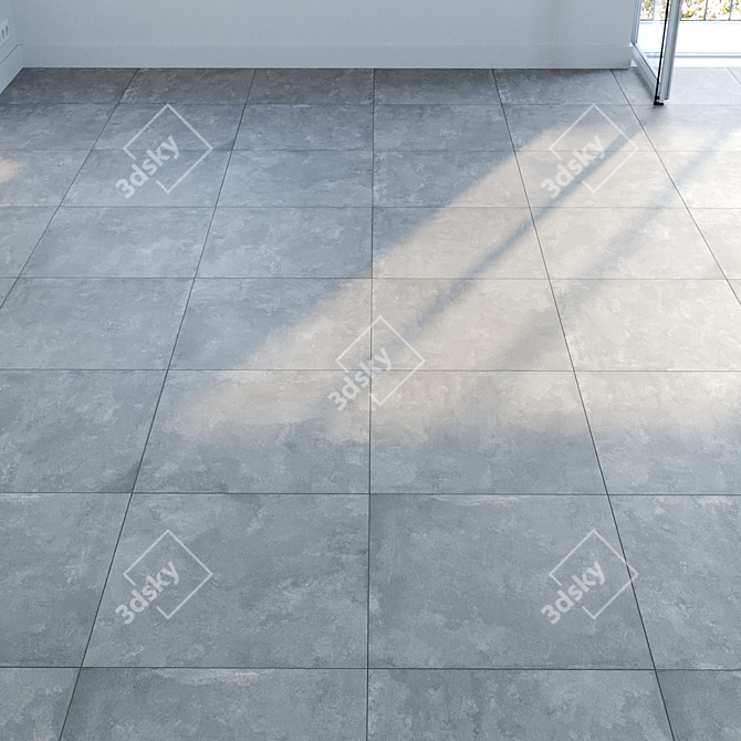 Cosmopolita Gray Stone Tile Set 3D model image 1