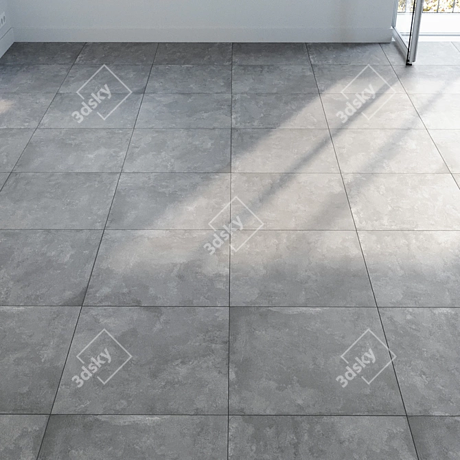 Cosmopolita Gray Stone Tile Set 3D model image 4