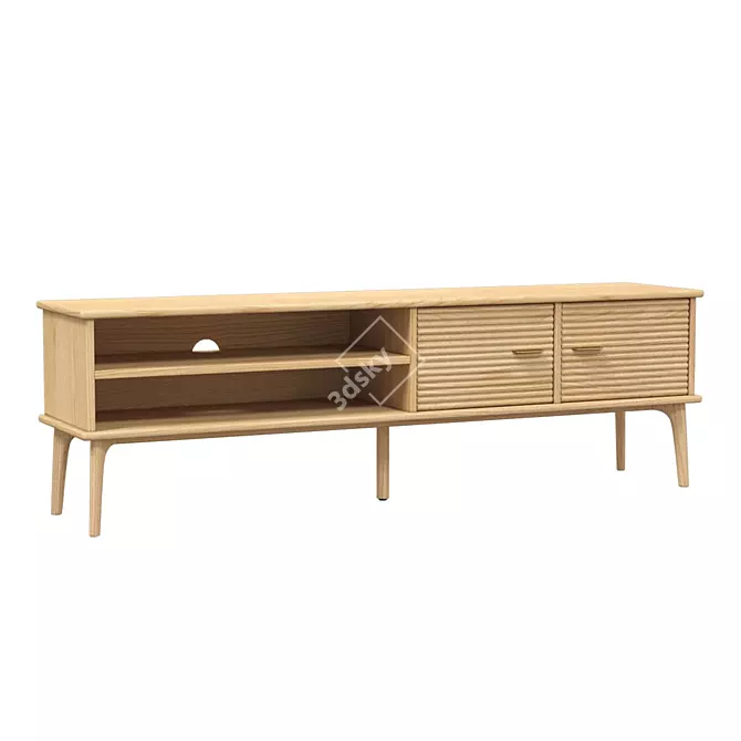 Modern Oak TV Stand Kendal 3D model image 1