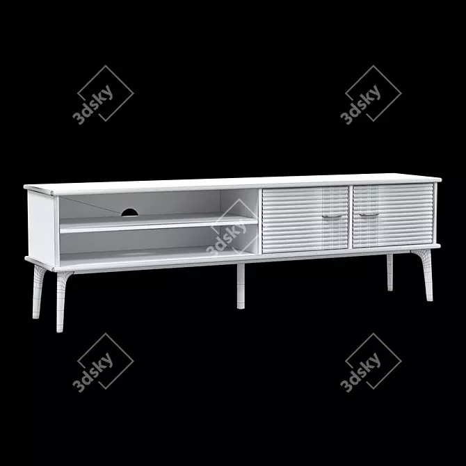 Modern Oak TV Stand Kendal 3D model image 3