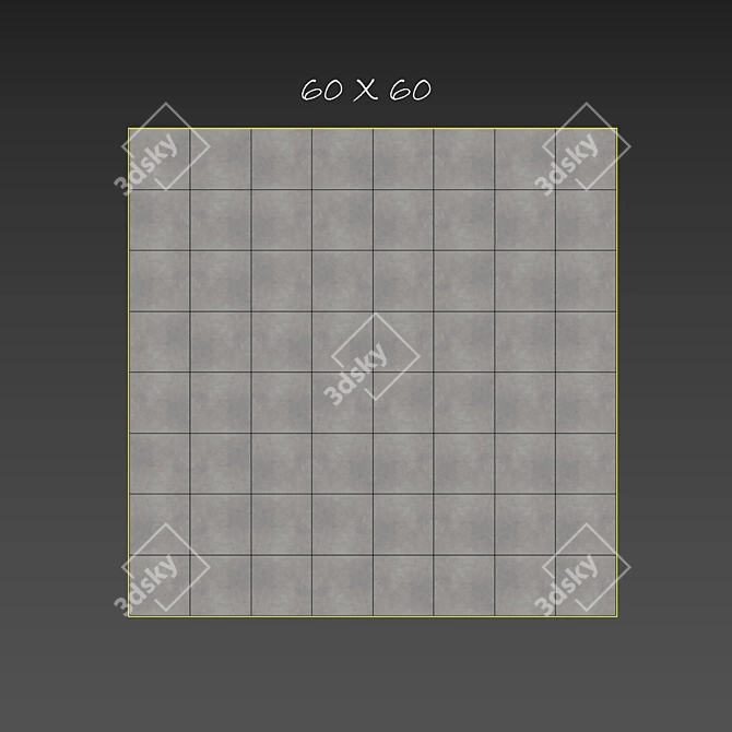 Concrete Maxxi Gray Tile Set 3D model image 3