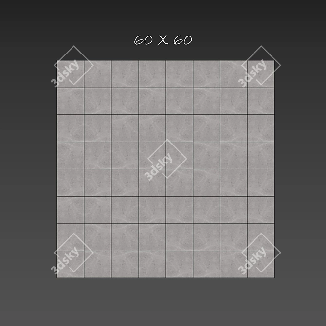 Altamura Silver Stone Tile Set 3D model image 3