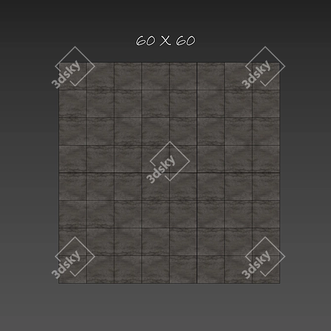  Graphite Stone Tile Set 3D model image 3