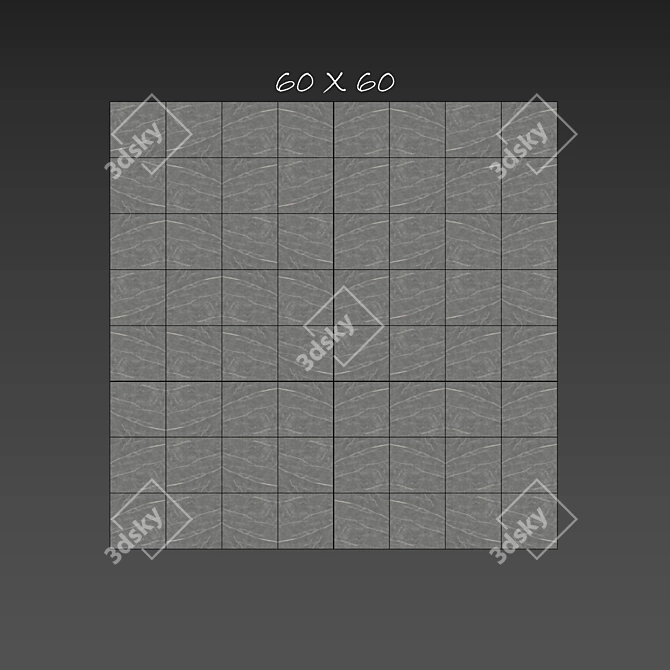 Elite Graphite Stone Tile Set 3D model image 3