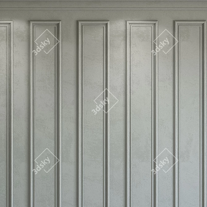 Textured Stucco with Molding 246 3D model image 3