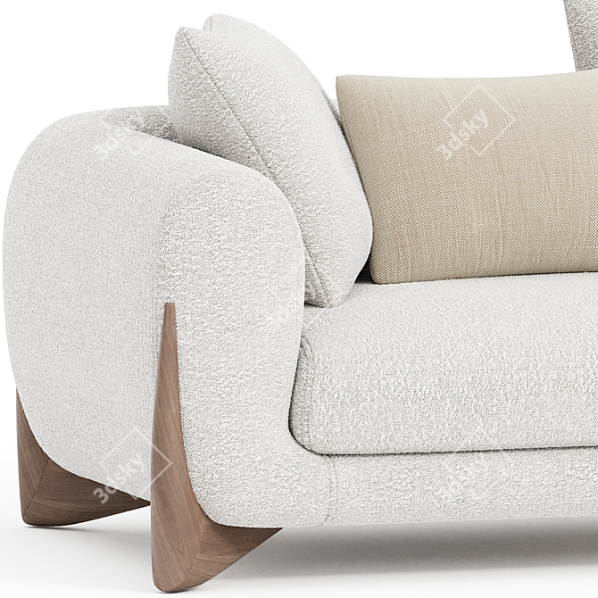 Modern Comfort: PORADA Softbay Sofa 3D model image 2