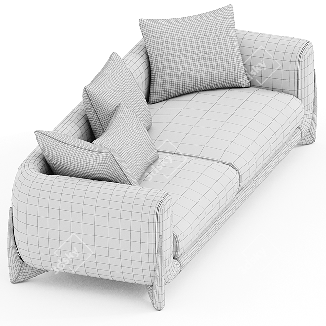 Modern Comfort: PORADA Softbay Sofa 3D model image 3