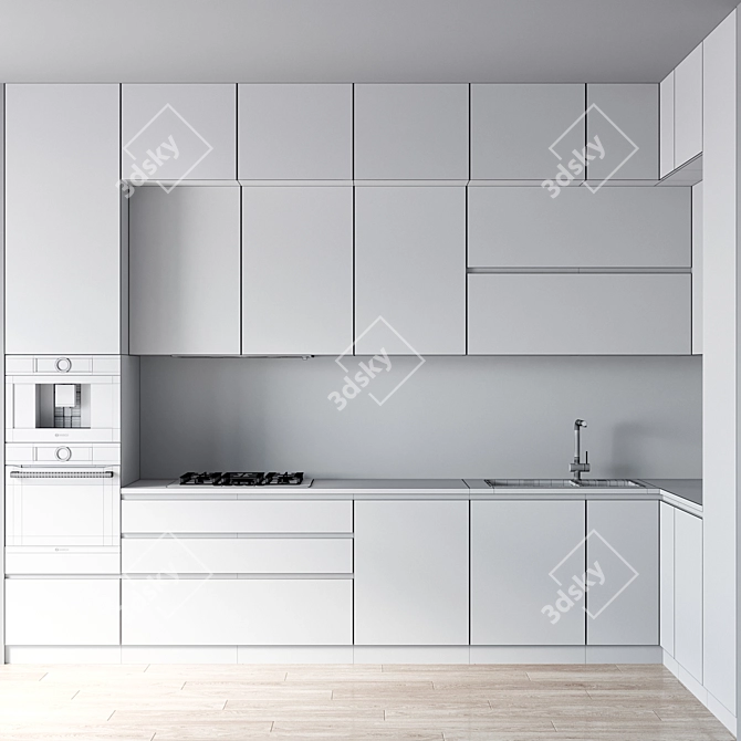 Bosch Kitchen Appliance Unit 3D model image 6