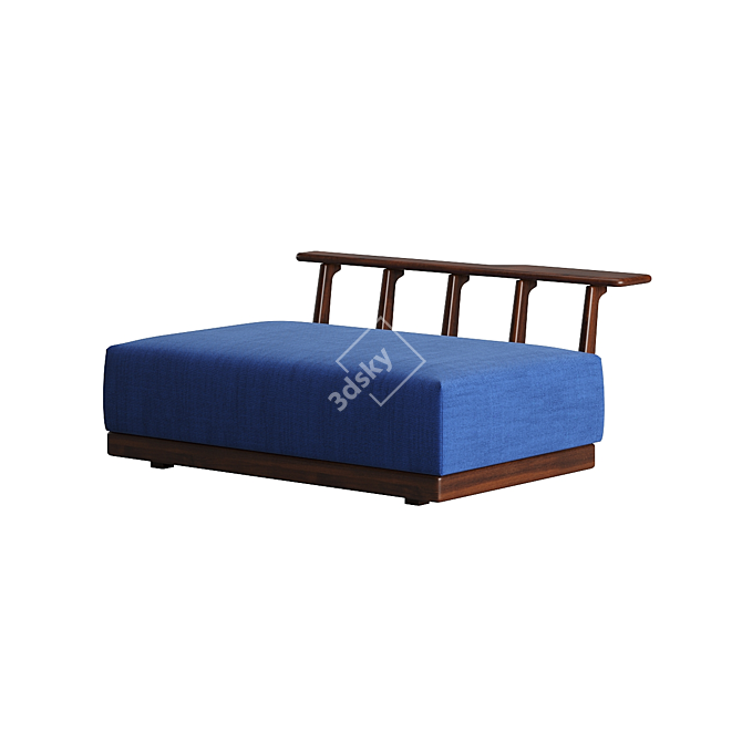 Mediterranean-inspired Sunset Platform Sofa 3D model image 7