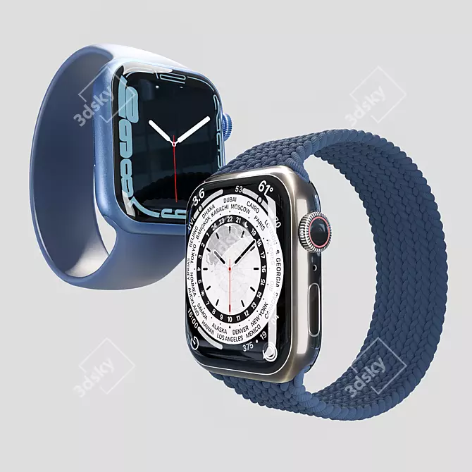 Apple Watch Series 7 Bundle 3D model image 1