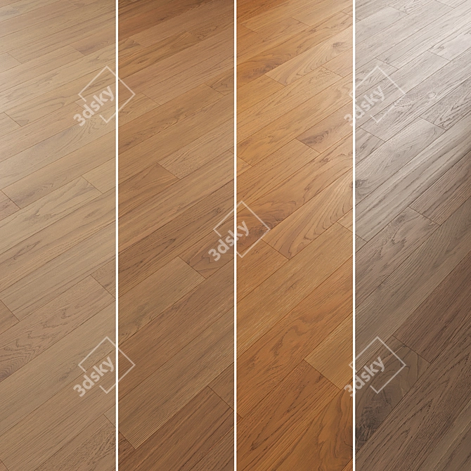 Oak Parquet Collection 003 3D model image 3