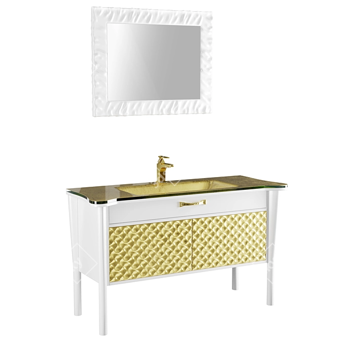  Elegant Mia Italia Vanity Set 3D model image 1