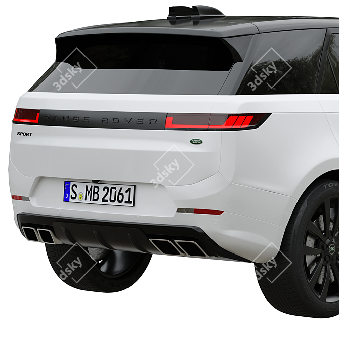 Advanced Range Rover Sport 2023 3D model image 4