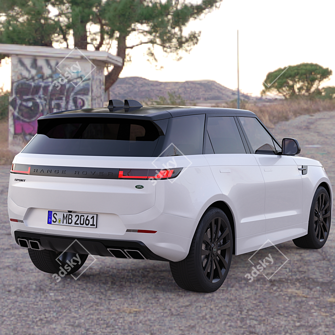 Advanced Range Rover Sport 2023 3D model image 6