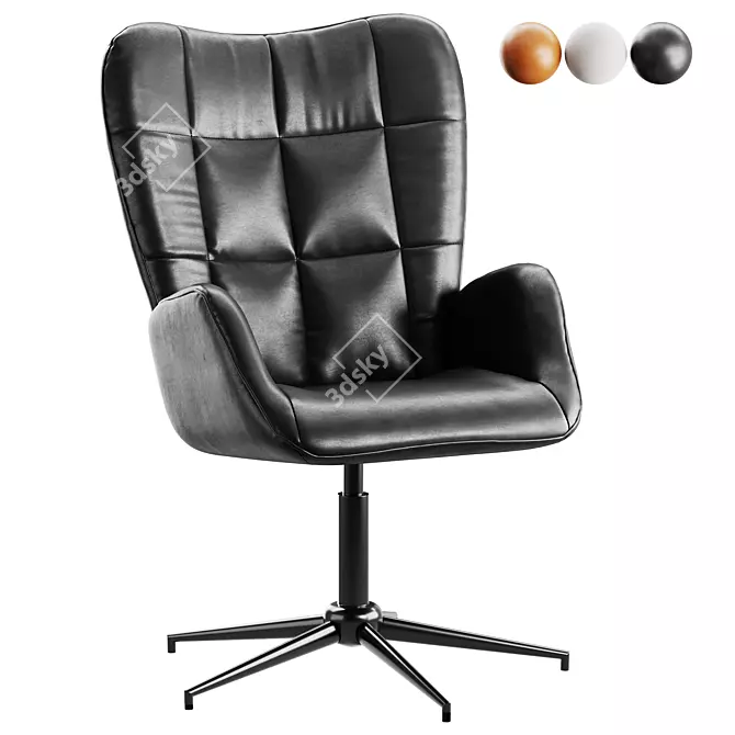 Modern Swivel Chair 3D Model 3D model image 3