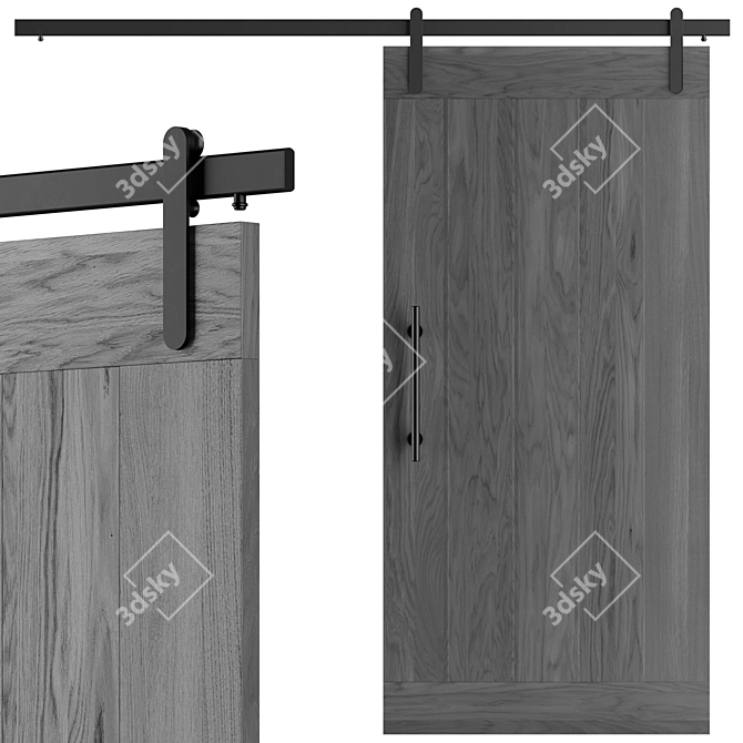 Sliding Doors Oden 3D model image 1