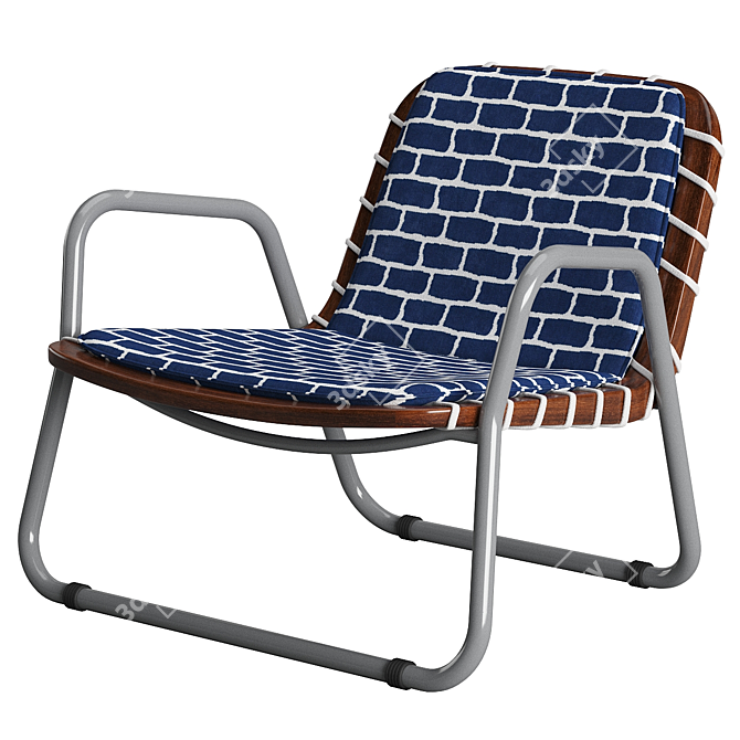 Sleek Harmony Sunset Lounge Chair 3D model image 1