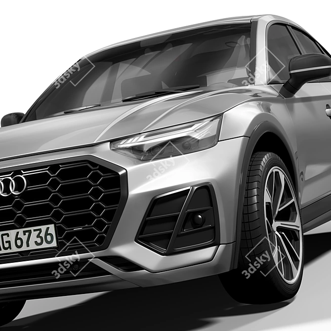 Detailed Audi SQ5 Sportback Model 3D model image 2