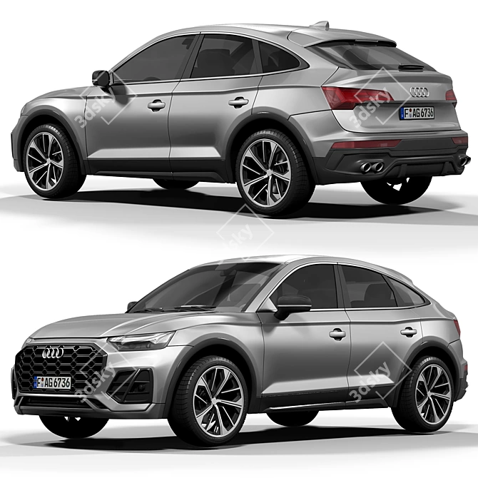 Detailed Audi SQ5 Sportback Model 3D model image 5