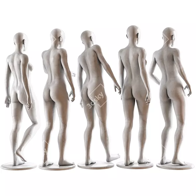 Mannequin Collection Vol. 02: Low-Poly 3D model image 2