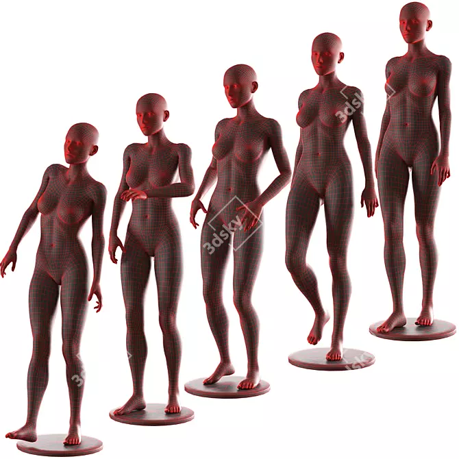 Mannequin Collection Vol. 02: Low-Poly 3D model image 3