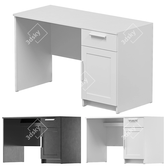 IKEA BRIMNES Writing Desk, 3D Model 3D model image 1