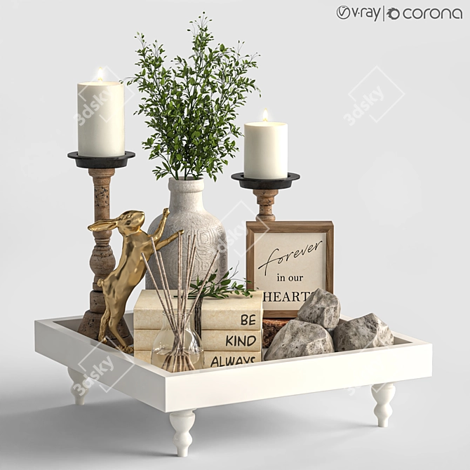 Modern Decorative Set 3D Model 3D model image 1