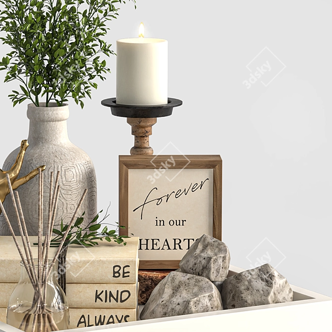 Modern Decorative Set 3D Model 3D model image 3