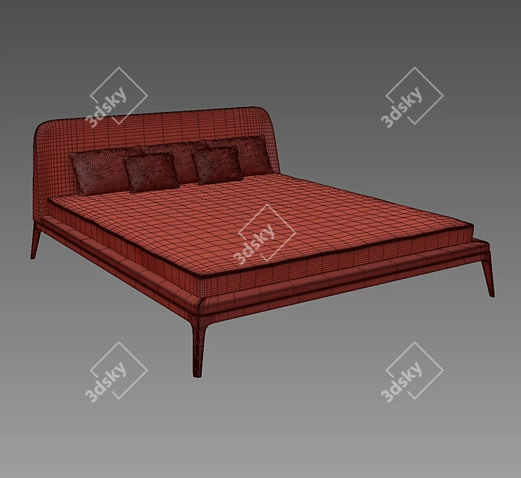 Modern Liberty Bed by MDeHouse 3D model image 2