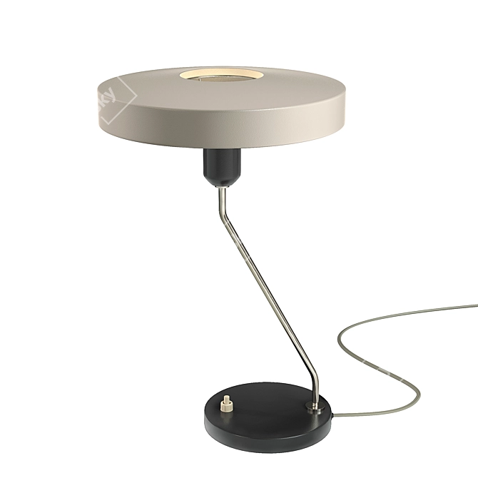 Louis Kalff Metal Desk Lamp 3D model image 1