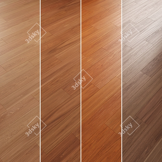 Oak Parquet Collection with Textures 3D model image 3