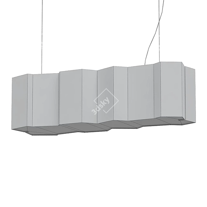 Minimalist Fold Table Lamp 3D model image 2