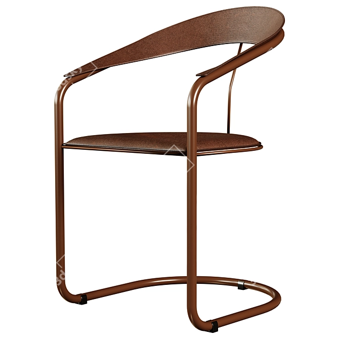 Vintage Cantilever Chair Parabolica 3D model image 1