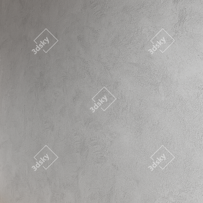 Seamless Decorative Plaster Material 3D model image 2