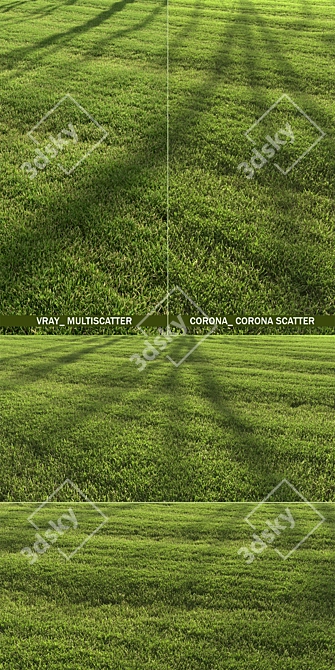 Landscaping Grass Patterns Bundle 3D model image 2