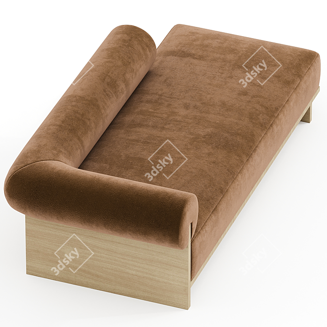 Summit Chaise Lounger: Ultimate Relaxation 3D model image 3