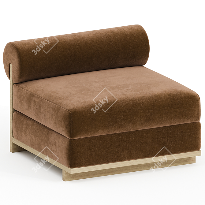 Mountain Majesty Slipper Chair 3D model image 1