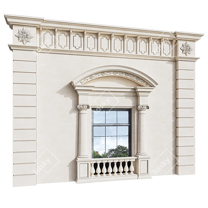 Classic Facade Element: cm 3D model image 2