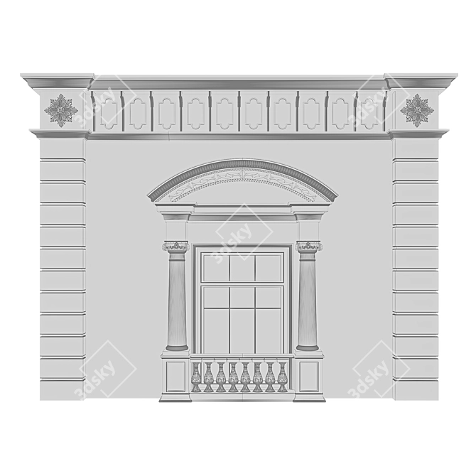 Classic Facade Element: cm 3D model image 3