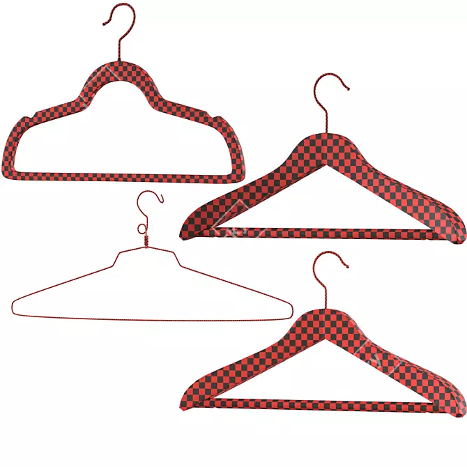 Multipurpose Clothes Hanger Set 3D model image 2