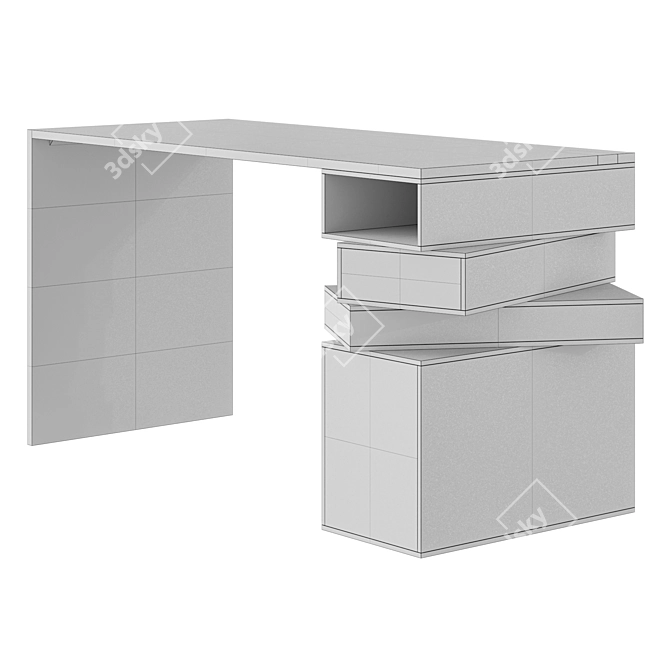 Rotatable Drawers Desk | EMPIL 3D model image 3