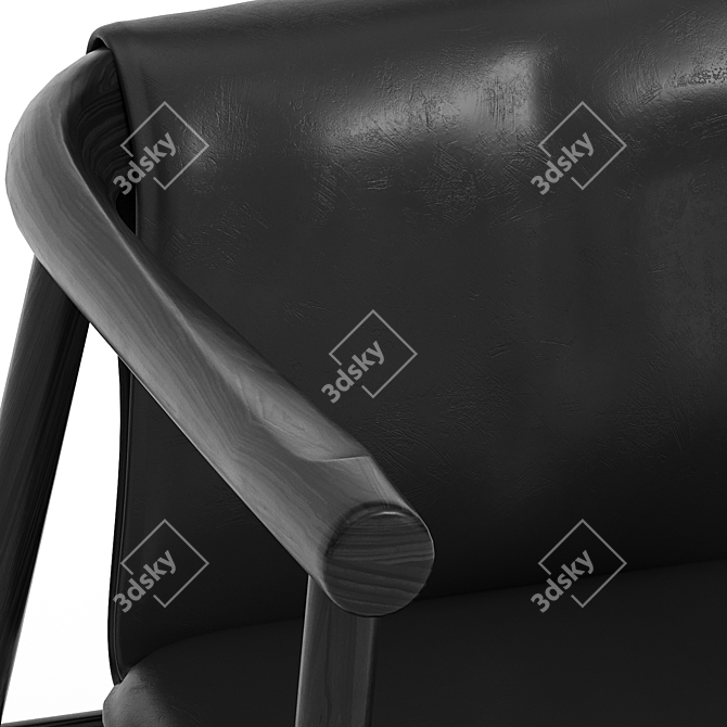 Luxury Leather Armchair: Atlay 3D model image 2