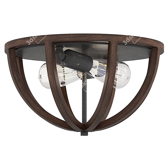 Feiss Allier Ceiling Light Fixture 3D model image 1