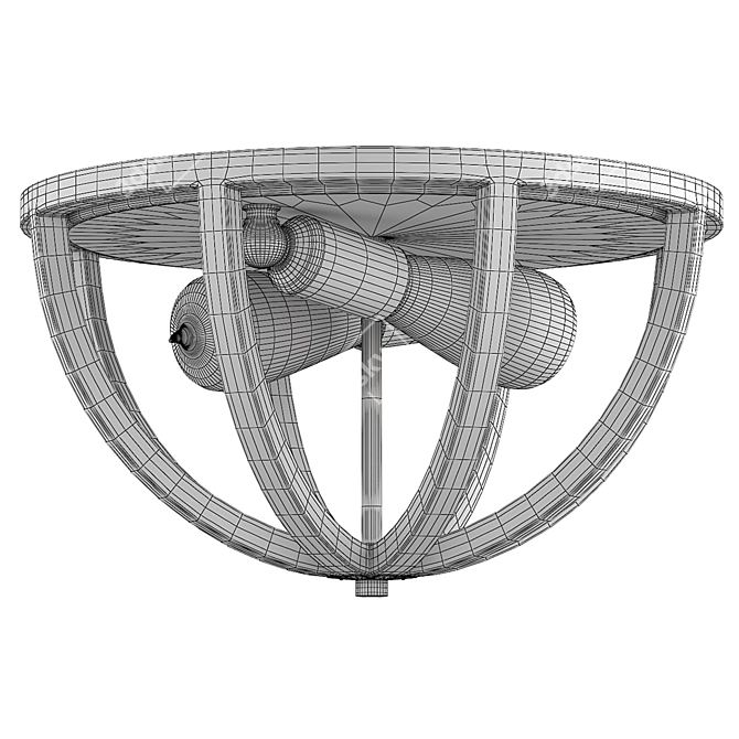 Feiss Allier Ceiling Light Fixture 3D model image 2