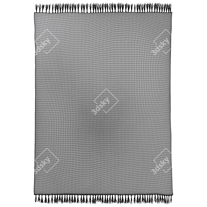  Modern Hilo Tufted Rug | Geometric Design 3D model image 2